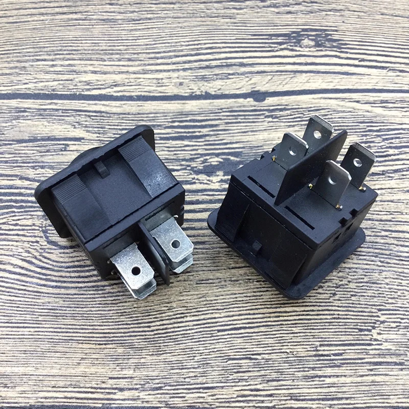 1 ~ 5 قطعة/الوحدة MJ-11J مربع 4-pin 2-موقف قارب على شكل التبديل صالون الشعر الشباك الحديد استقامة مفتاح الطاقة 16A مع الضوء