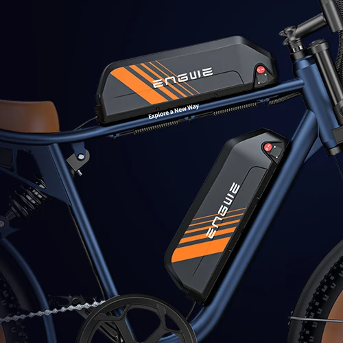 *forUS EU Stock Free Shipping M20 750W Full Suspension Double Range 48V Lithium Battery Electric Bike-Blue up to 60km Range