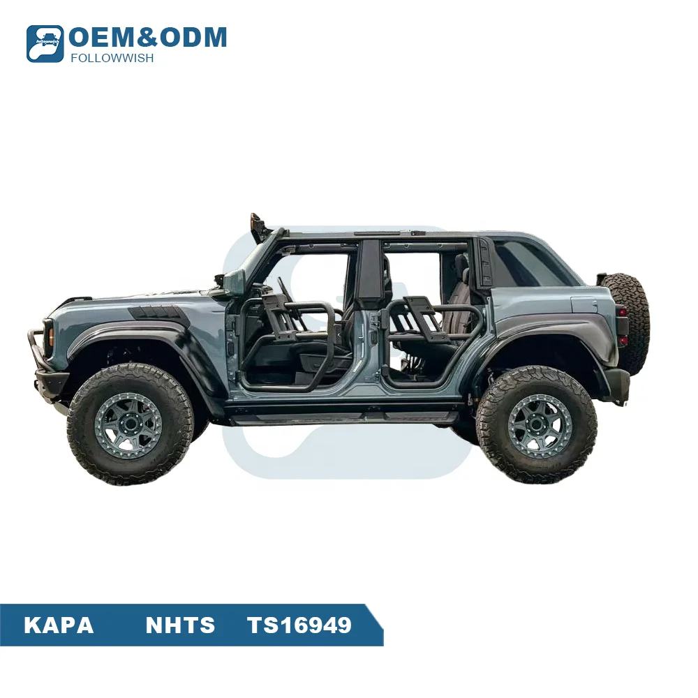 

Followwish High-selling Bronco Auto Car Parts Body Kit Modified Half Tailgate Carbon Steel Front Pipe Door For Ford Bronco