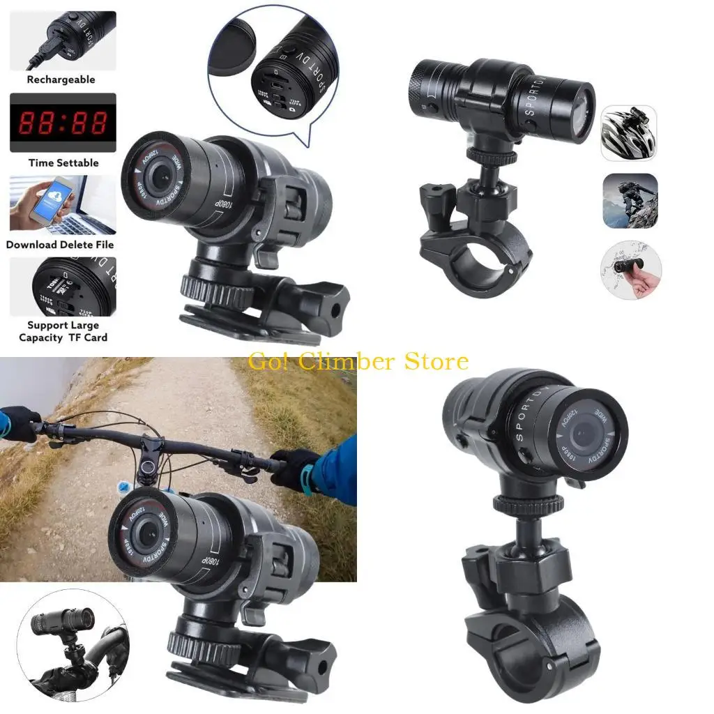 

Q84C Outdoor Bicycles Мотоцикл -шлемы камера спортивная камера камера 120 ° Camcders Video Video Record