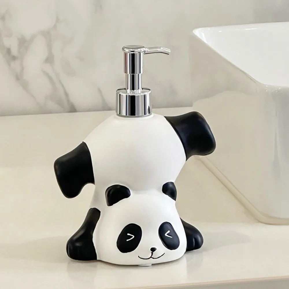 

Cute Panda Soap Dispenser Decorative Press Bottle Cartoon Hand Sanitizer Bottle Container Animal Shampoo Soap Dispenser