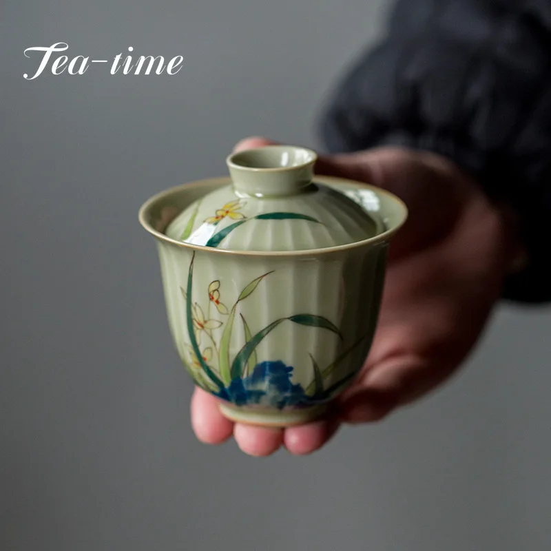 100ml-boutique-handpainted-orchid-hand-grab-bowl-retro-underglaze-color-cover-bowl-tea-maker-gaiwan-kung-fu-teaware-set-gift-box