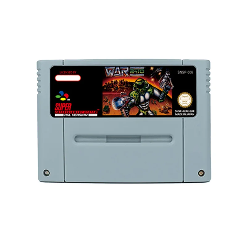 War 2410  Action  Game for SNES USA Version 16 Bit Retro Cart Children Gift