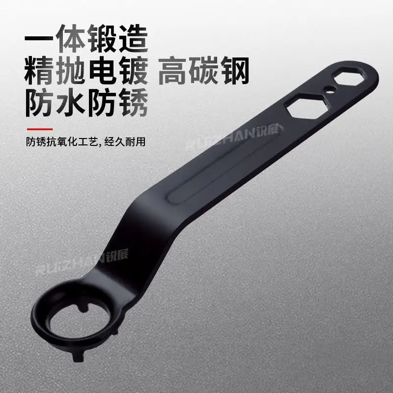 4 Claw Angle Grinder Wrench High Carbon Steel Adjustable Spanner for Grinding Machine Disassembly and Repair B3C2