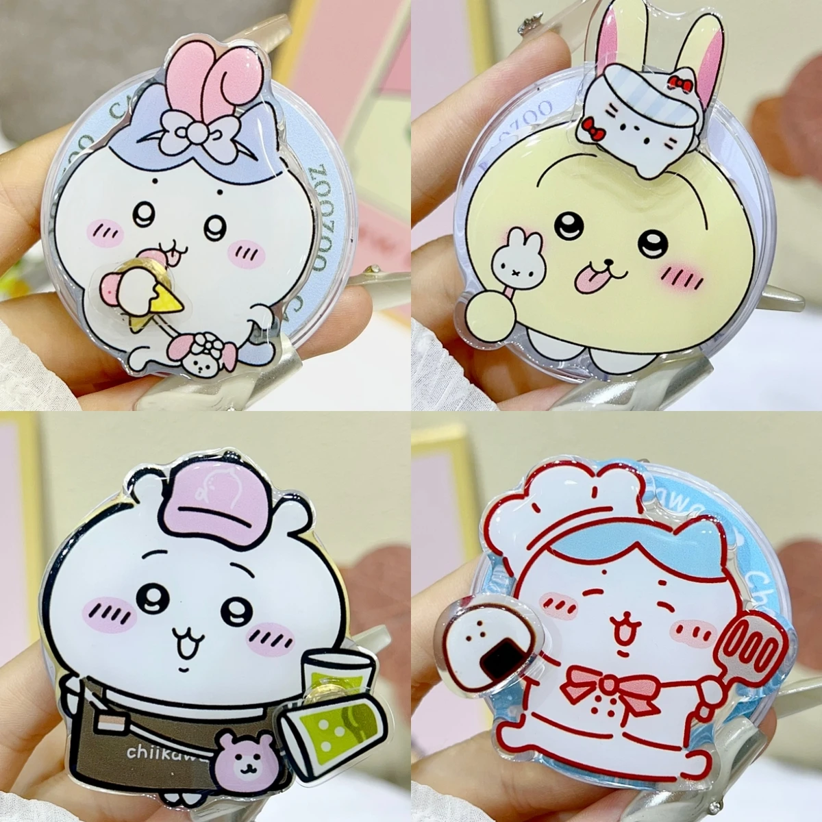 

For Magsafe Magnetic Phone Grip Tok Stand For iPhone Samsung Foldable Chiikawa usagi Hachiware Wireless Charging Case Holder