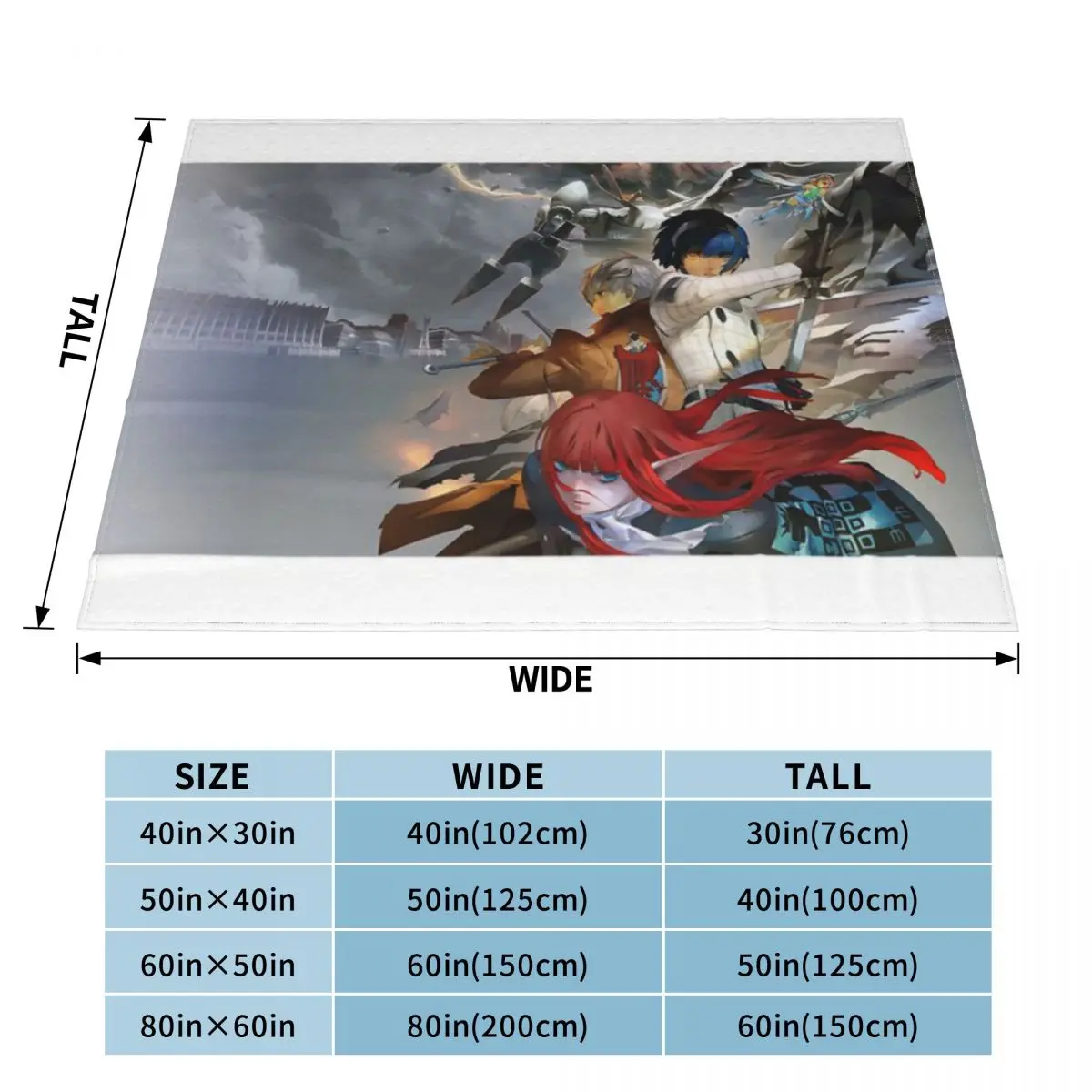 Metaphor ReFantazio Fanart An Ultra-Soft Micro Fleece Blanket