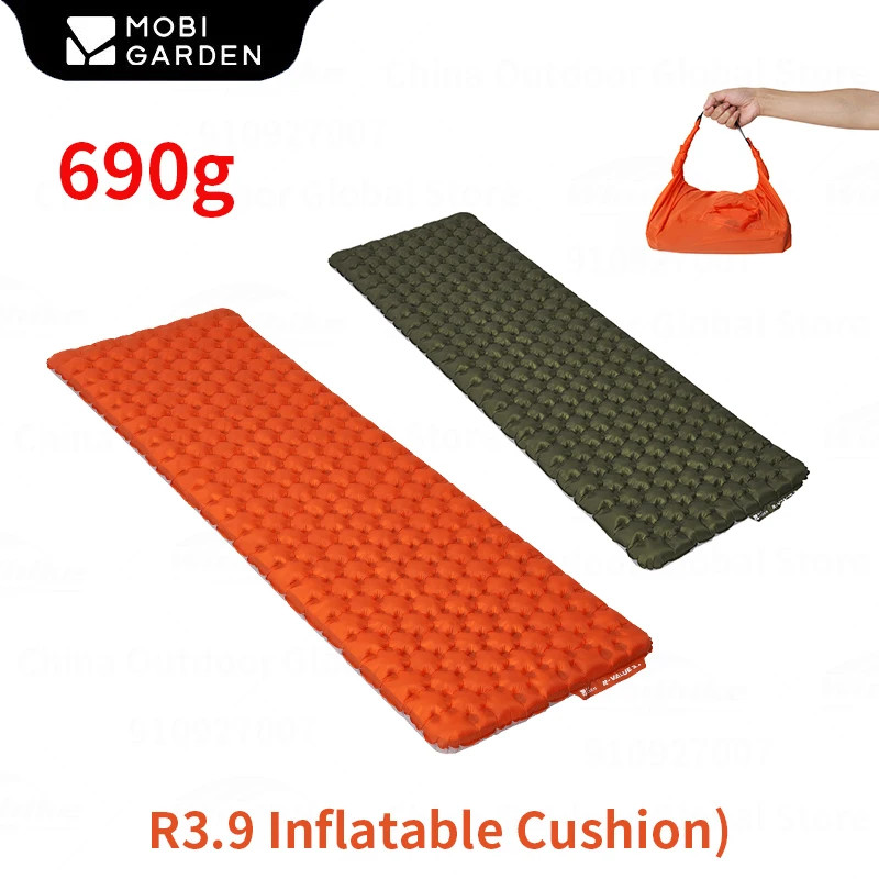 MOBI GARDEN Camping Inflatable Mattress Ultralight Portable Outdoor Travel Picnic Winter Hiking Air Cushion Sleeping Pad 8CM TPU