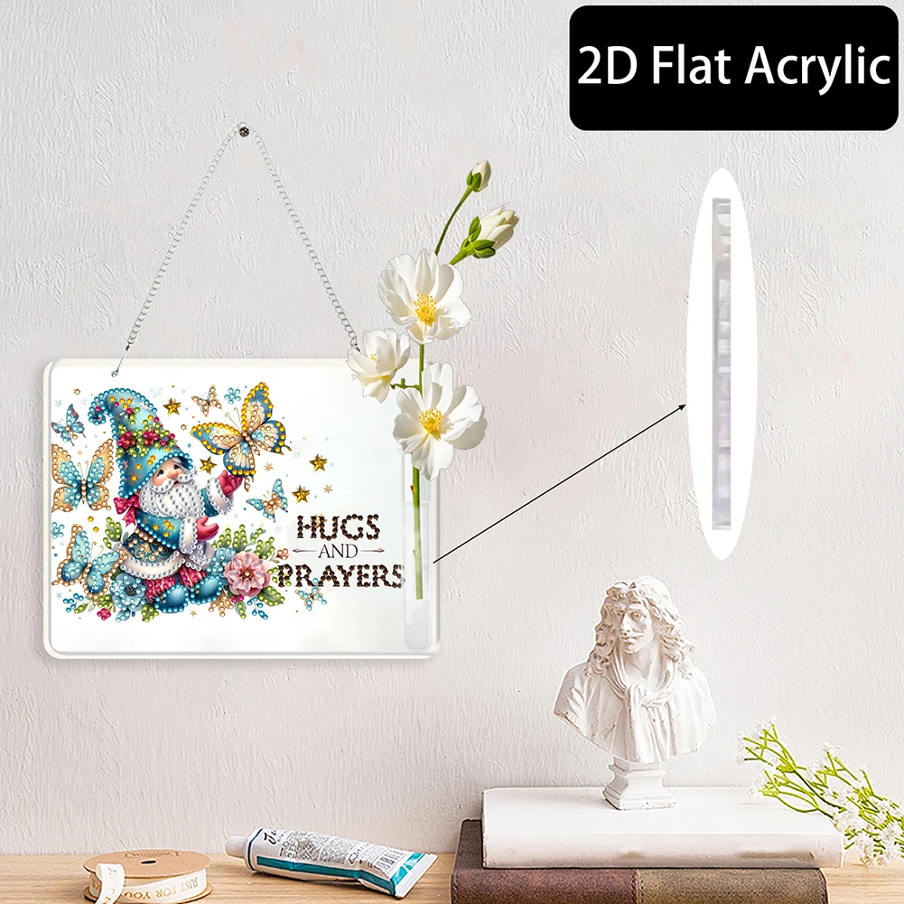 

2D плоская акриловая настенная декоративная ваза специальной формы, набор для алмазной живописи, алмазная живопись, подвесной орнамент, украшение для стены, двери