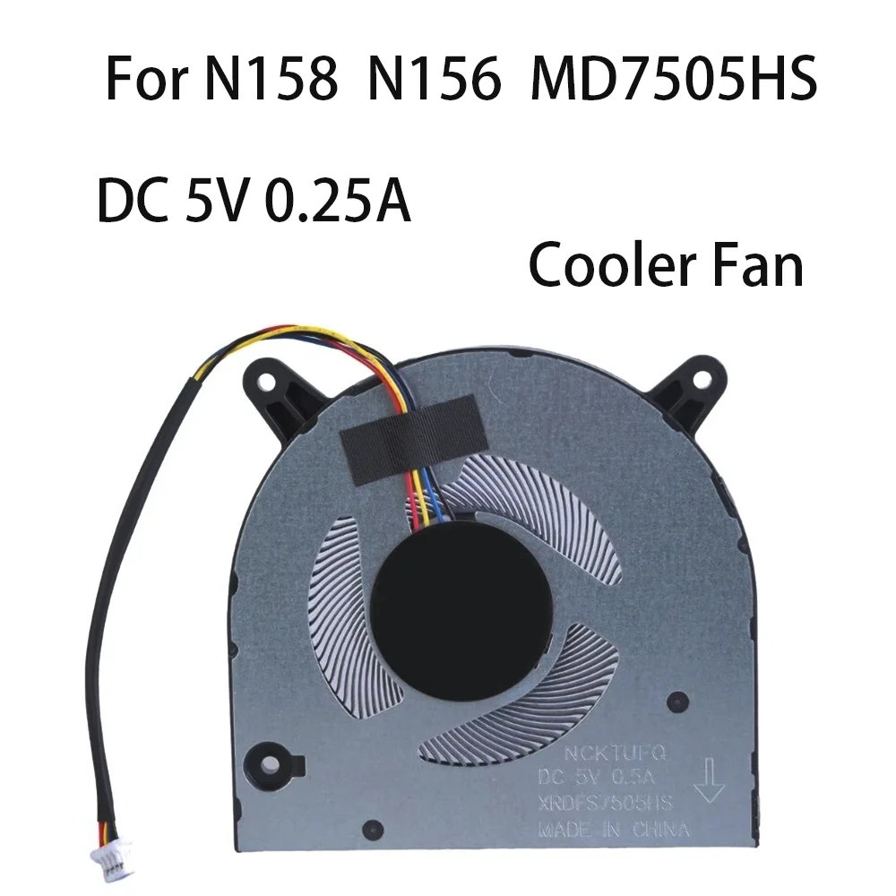 Original CPU Cooling Fan For Sword Dance N158 N156 MD7505HS DC 5V 0.25A Teclast F15 Pro MIKO Kuu Yepbook Cooyes P30 P35 P50 P60