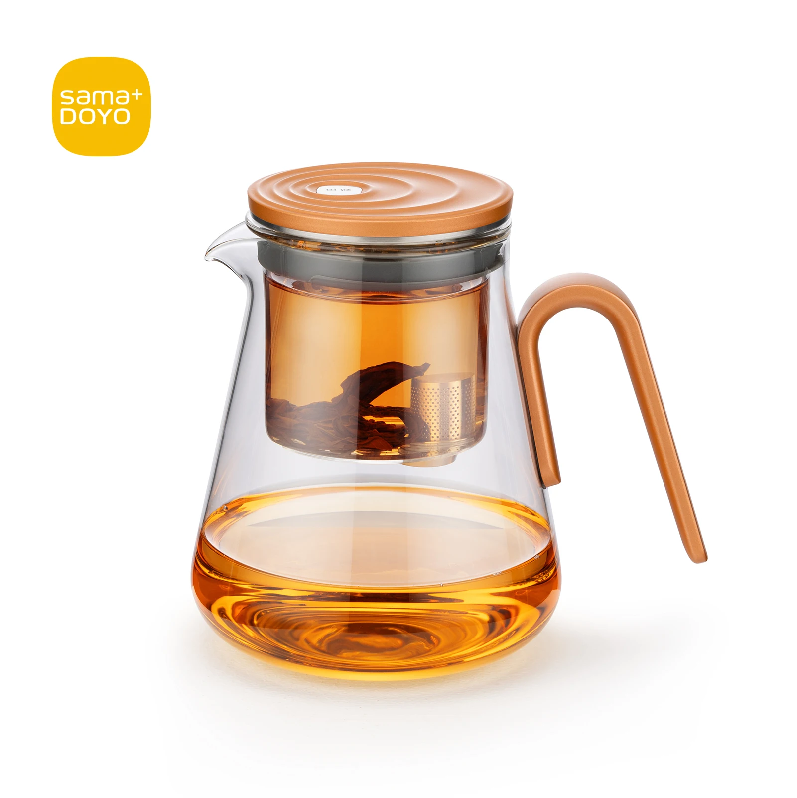 Bonston Heat-Resistant Borosilicate Glass Teapot 800ml