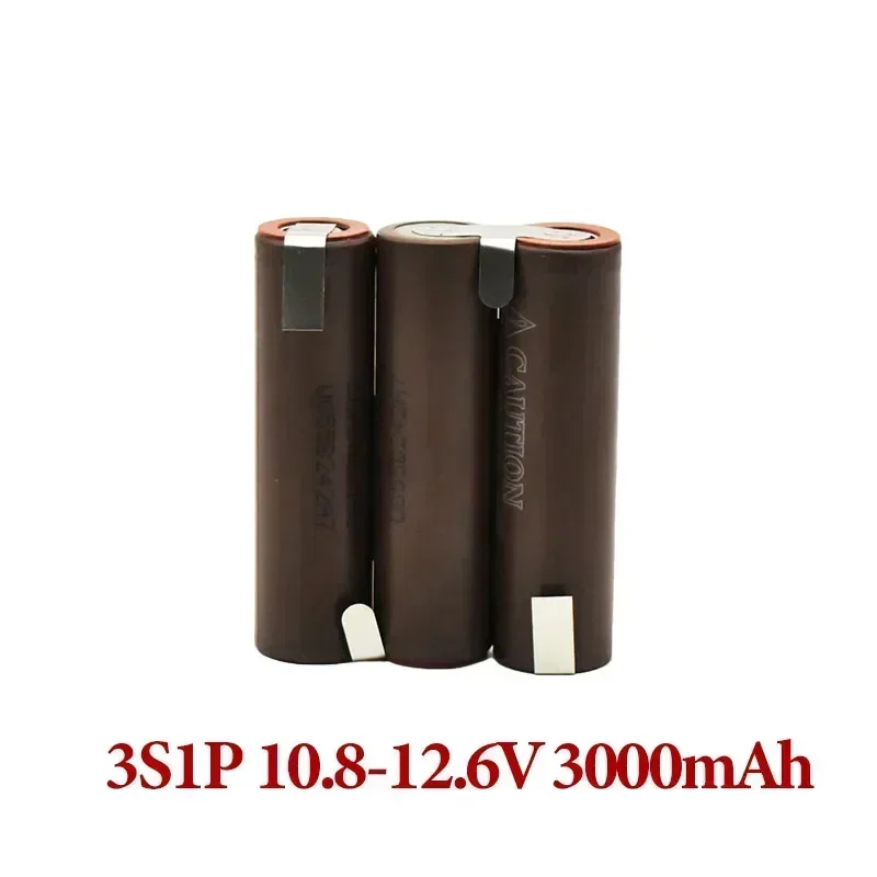 18650 HG2 3000mAh6000mAh20 amps 3s4s5s6s8s7.4V12.6V14.8V18v25.2v29.6V for screwdriver battery welding battery pack