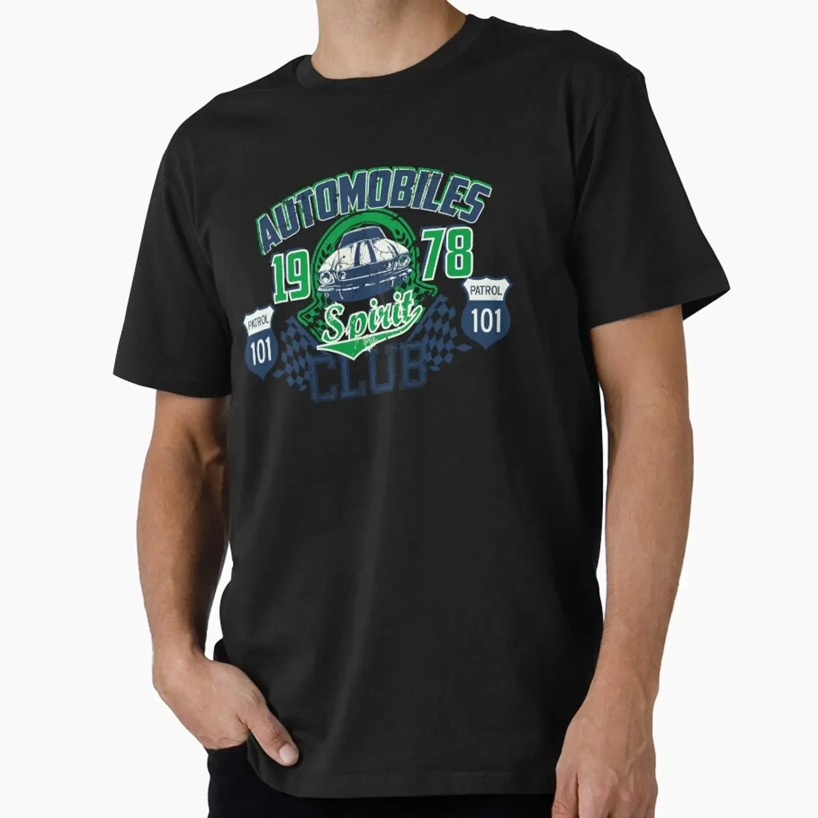 Automobiles Club T Shirt Design designed and sold by teeking86 vintage Washed Soft streetwear Slightly Unisex graphic fashion
