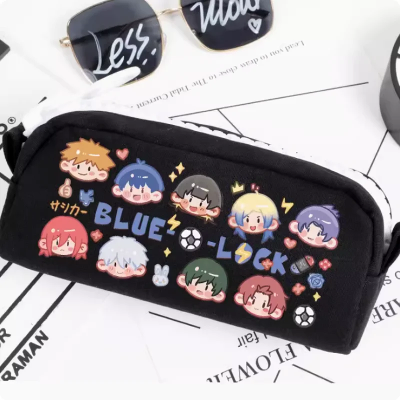 Imagem -02 - Oxford Canvas Pencil Case Escola Pen Box Anime Blue Lock Chigiri Hyoma Mikage Reo 2500