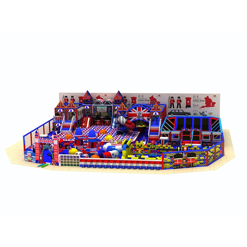 Eco friendly kids airplane play park indoor playground equipment for airport