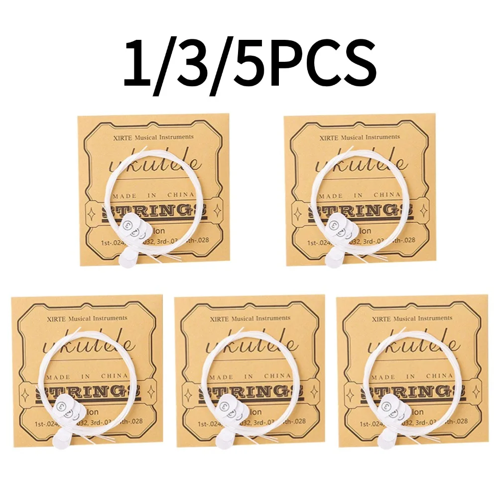 1/3/5Set Universal-Ukulele-Saiten, vierstängige Ukulelen, Nylonsaiten, Musikinstrumente und -ausrüstung, Gitarrenzubehör, 4 Stück/Set