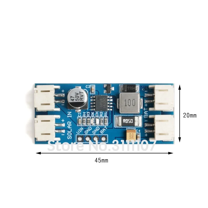 Mini Solar Lipo Lithium Battery Charging Charger Board CN3791 CN3163 CN3065 modulo Controller regolatore pannello solare con cavo