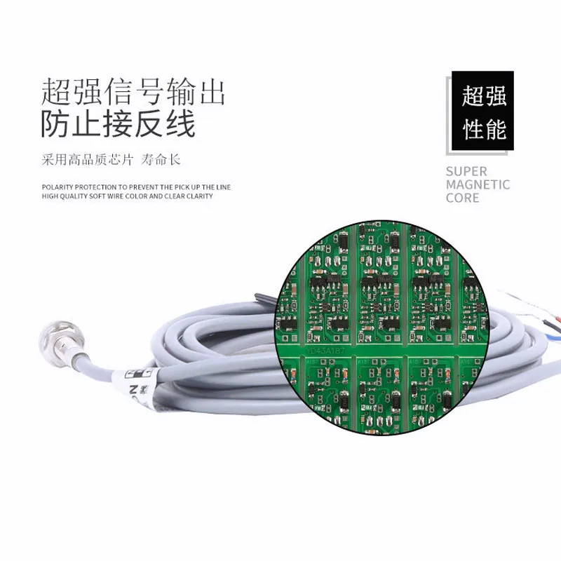 M3 M4 M5 M6 Mini Proximity Switch 3-Wire NPN Normally Open 12V 2-Wire Normally Closed 24V Sensor