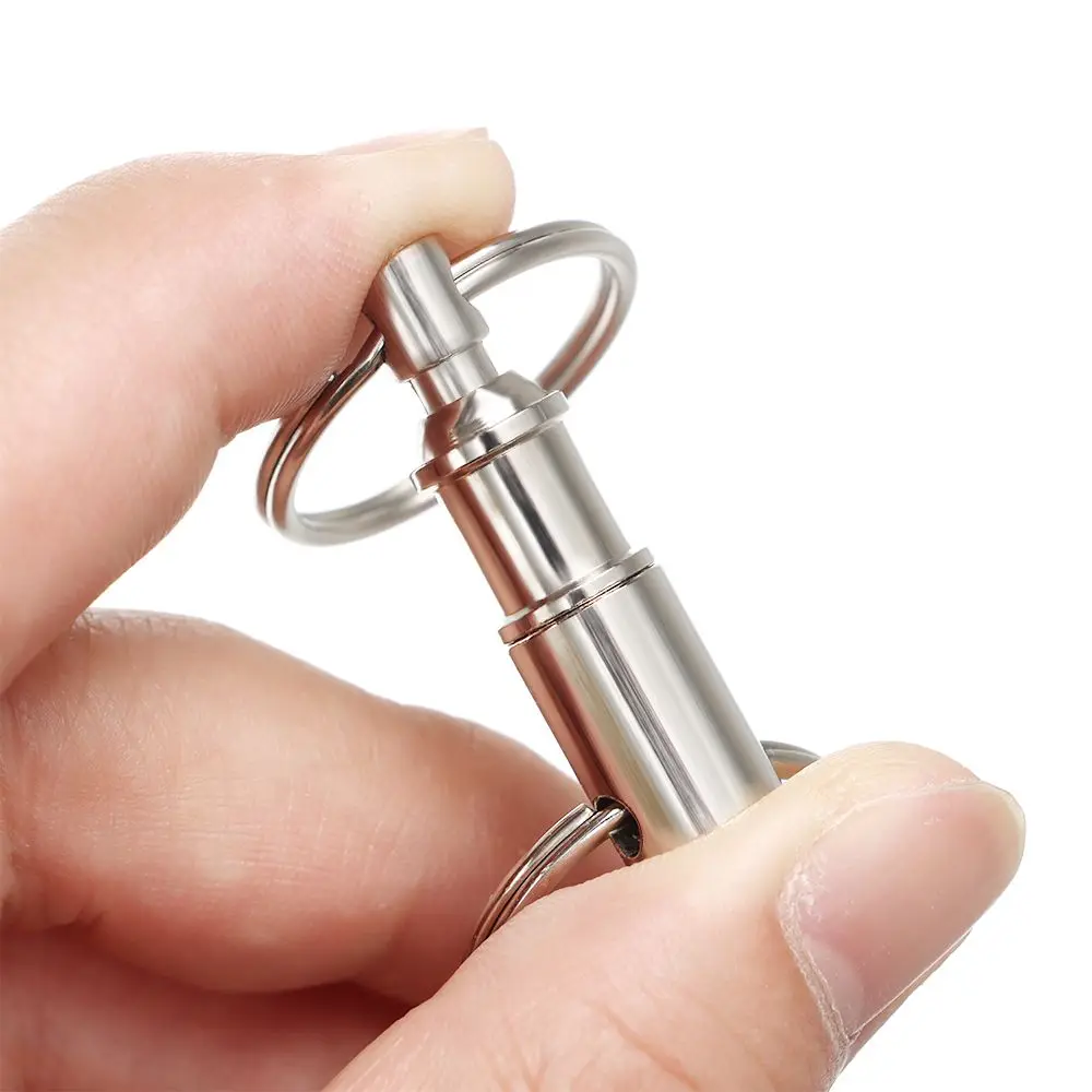 Key Rings Outdoor Tool Quick Release Pull-Apart Removable Keyring Release Keychain Detachable Keychain Accessory Lock Holder