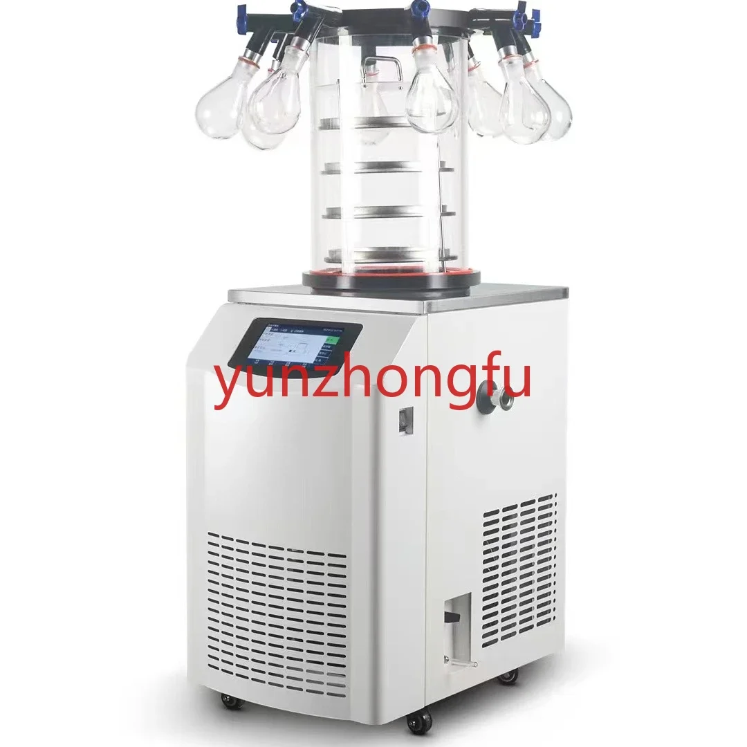 Freeze Dryer for Food Medicine Fruits Vegetables Soil Laboratory Refrigeration  Vacuum Compression