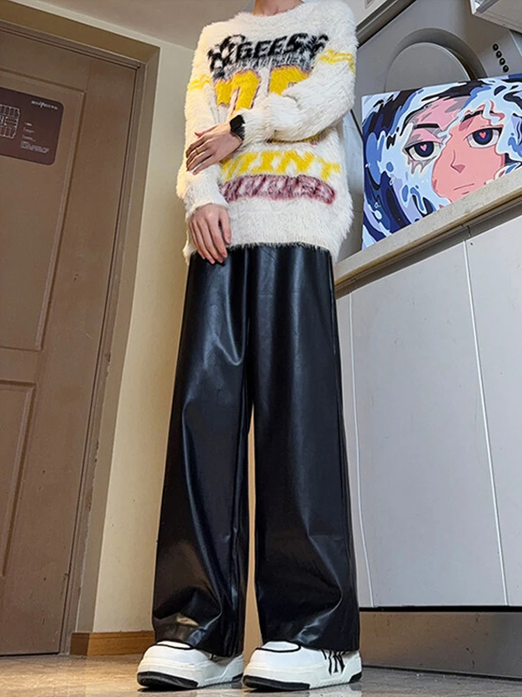 

Мужские зимние мотоциклетные брюки из искусственной кожи American Sle: ветрозащитные, прямого кроя, свободные, повседневные, для активного отдыха, с высокой степенью защиты.