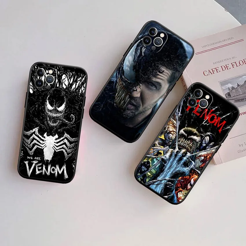 Marvel Venom Phone Case for Samsung Galaxy Note 8 9 10 20 Ultra Lite Plus A03 A11 M21 J5 J6 J7 J8 Prime Core Pro Quantum 2