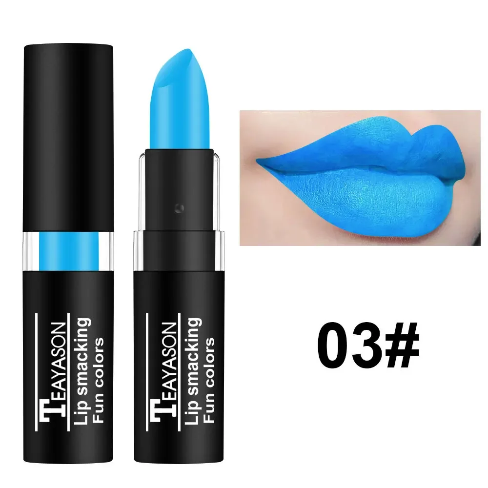 Matt vampir schwarz lippenstift 12 farben wasserdicht langlebig sexy rot whtie grün samt matt lippenstifte lippen make-up kosmetik