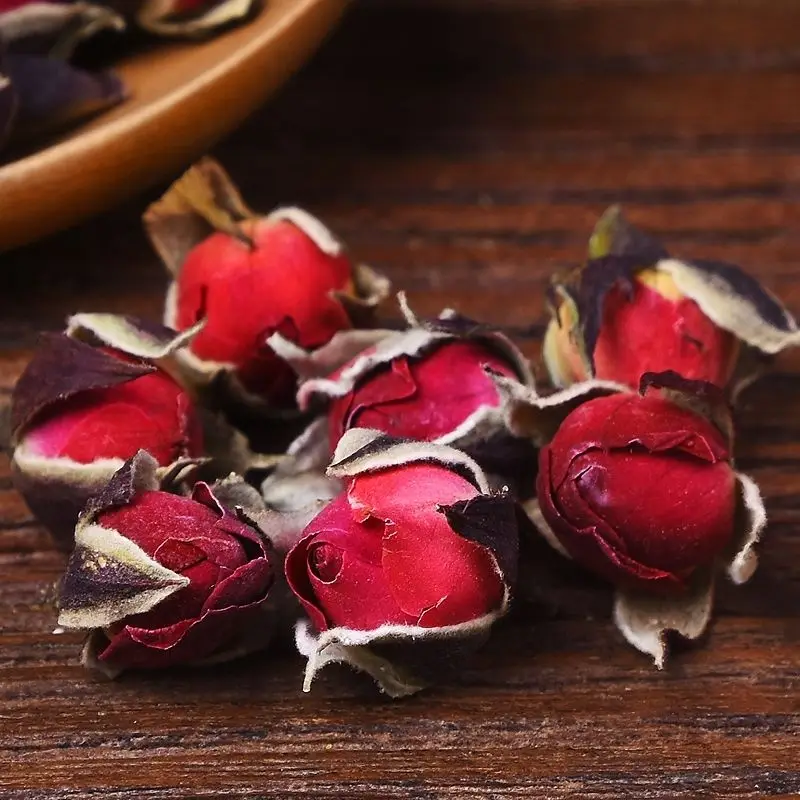 Dried Rose Bud Natural Dry Flowers Organic Rose Flowers Scented Fruit Tea Kitchen Food Wedding Party Decoration Air Refreshing