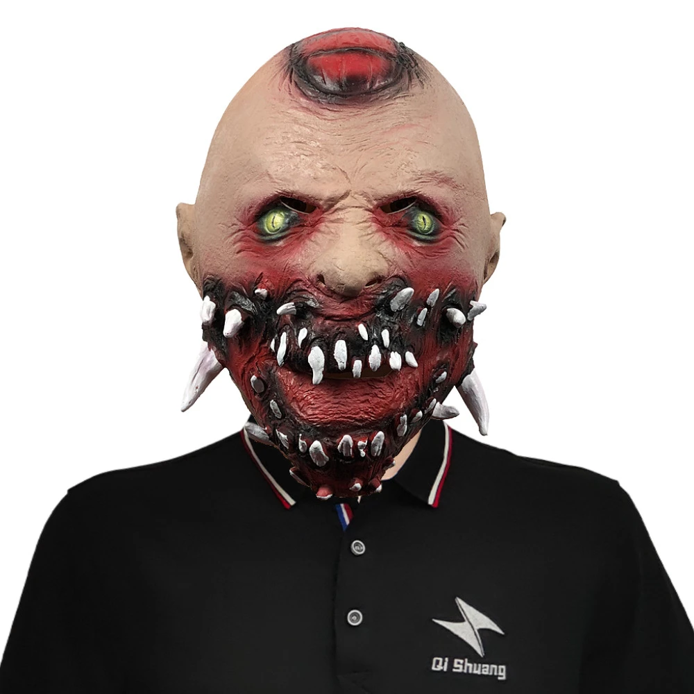 Anime Terror Cyborg Vampire Masks Cosplay Costume Latex Mask Halloween Masquerade Party Carnival Prop