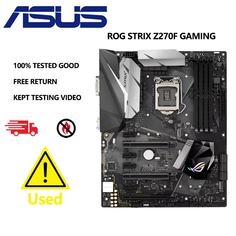 Asus ROG STRIX Z270-F GAMING سطح المكتب اللوحة الأم المقبس LGA 1151 i7 i5 i3 Z270 DDR4 USB3.0 اللوحة الأم