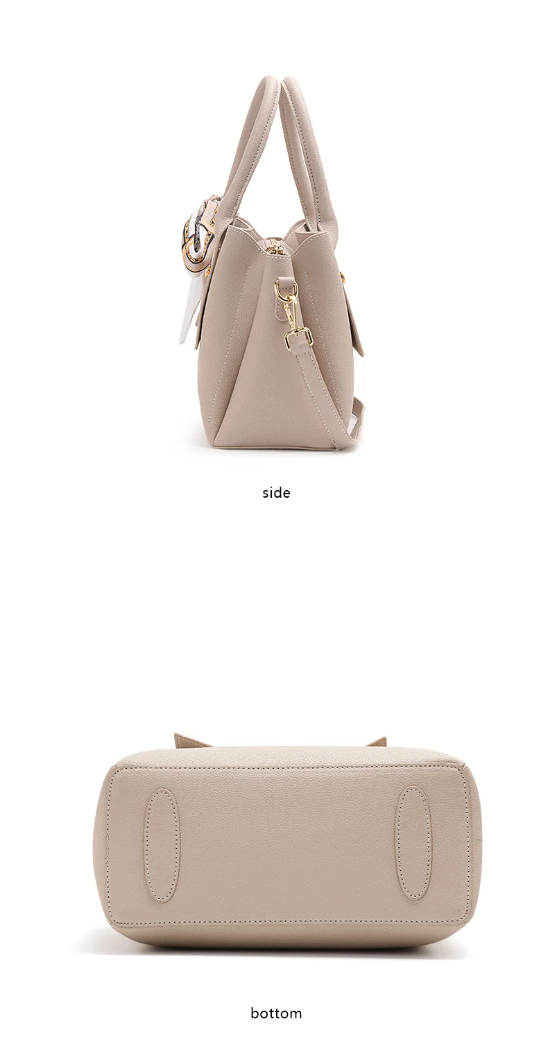 Aidrani Damenhandtasche aus echtem Leder mit Top-Griff, modische Rindsledertasche mit großem Fassungsvermögen 2026 – Detail 10
