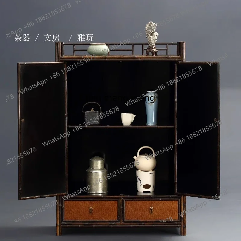 

New arrive Tea shed tea set storage bookshelf shelf bookcase space tea bogu shelf