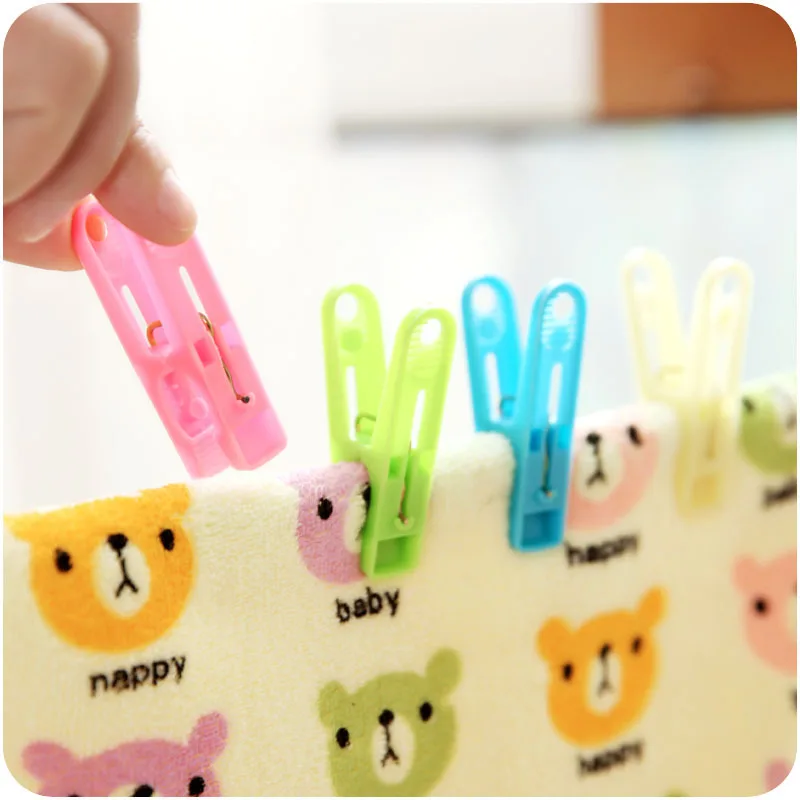 20/40Pcs Drying Clothes Clip Household Multifunctional Clothespin Storage Clip Drying Holder Plastic Quality Safety Clothe Clamp