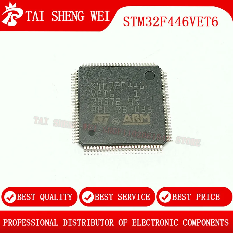 

STM32F446VET6 QFP-64 STM STM32F446 VET6 QFP64 IC New Original