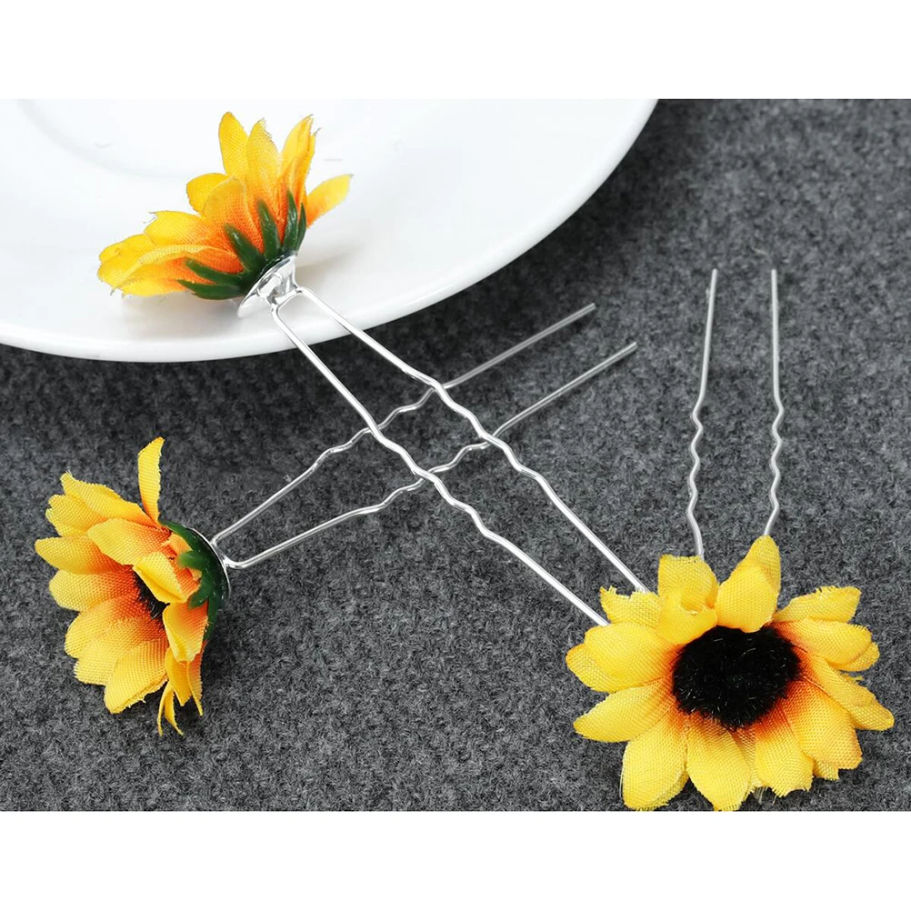 

2 Set Casual Occasion Hair Accessories Headress Gift Sun Flower Party Theme Unique Sense of Beauty