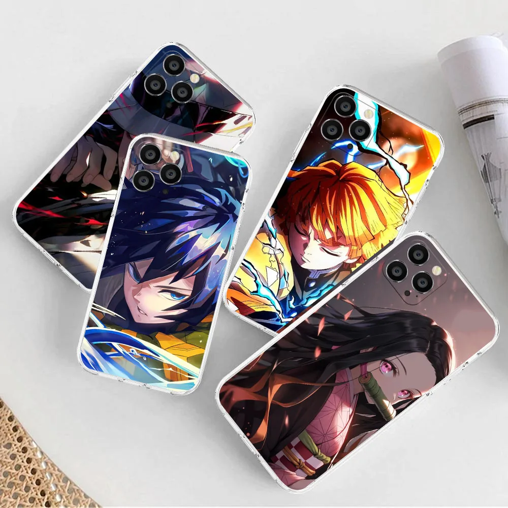 Transparent Case For Xiaomi Redmi A1 A2 A3 7 9A 9C 10A 9T 13 13C 14C K40 K60 Plus KD-27 Tanjiro Demon Slayer