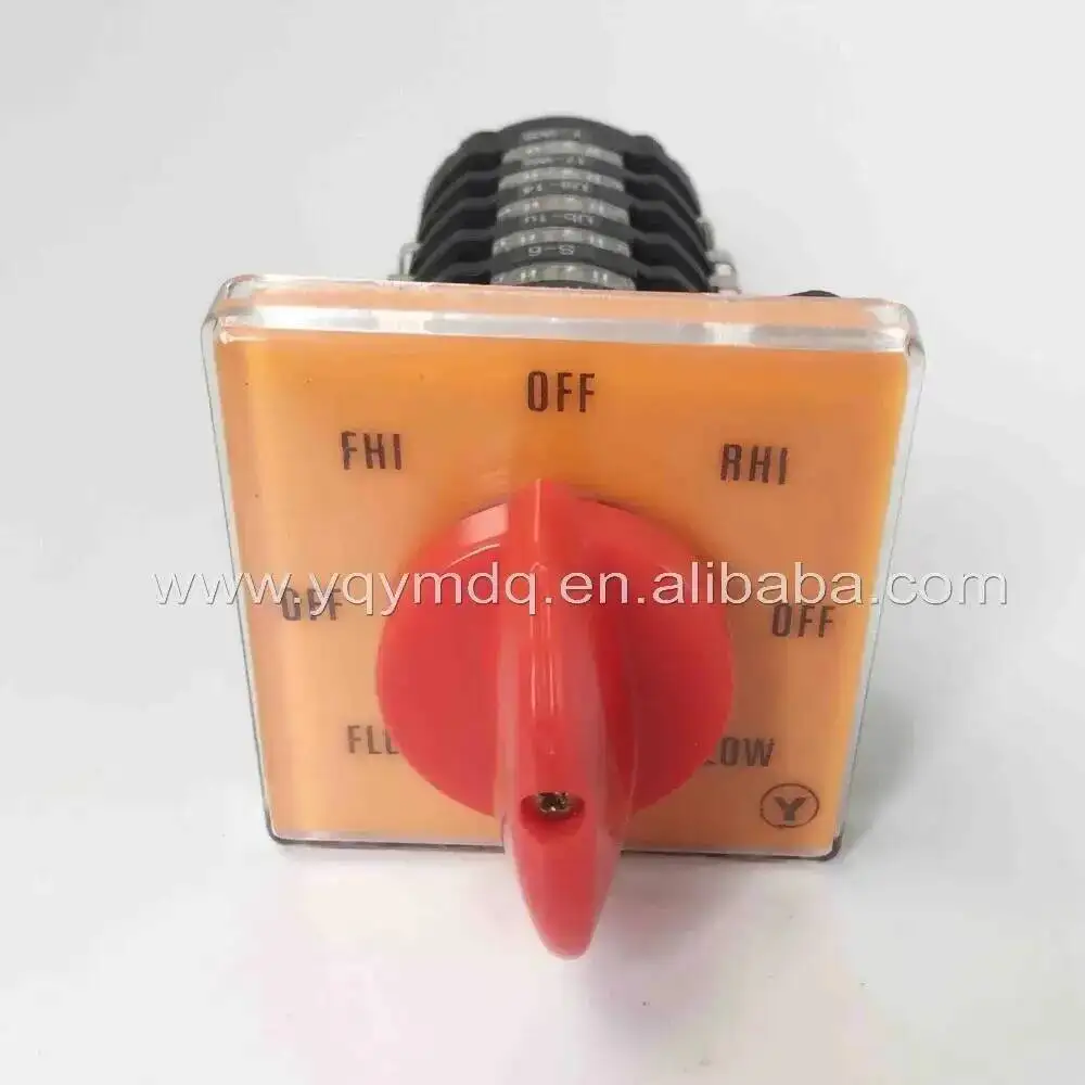 T-16EXF64D-6 Cam Switch For Milling Machine 8 Positions Rotary Universal Changeover Switches 20A 6 Stages Silver Contact