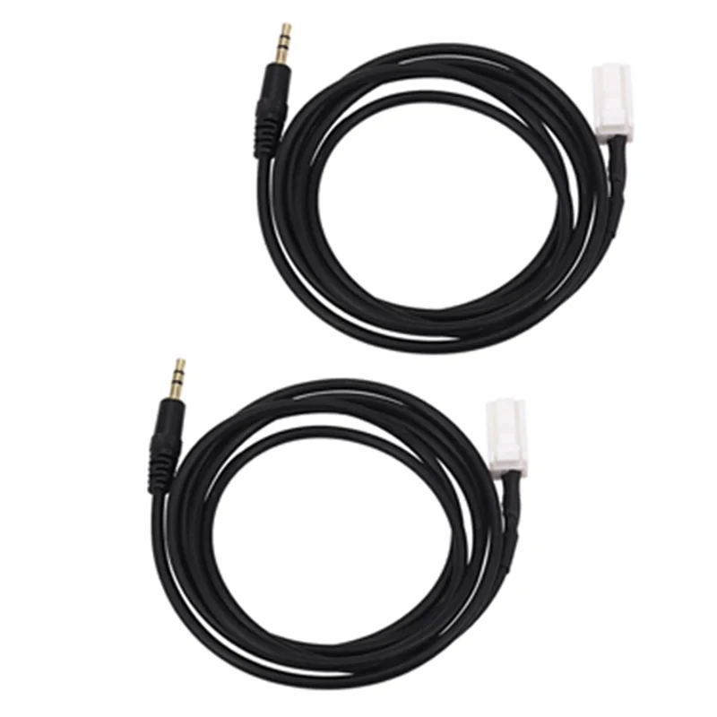 2 PCS Car AUX Adapter Audio Cable 8 Pin Plug for Suzuki HRV Swift Jimny Vitra