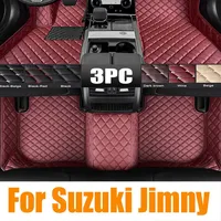 3D TPE LHD Floor Car Mat For Suzuki Jimny 2007-2017 JB43 Car Foot Pad Black Floor Liner Surrounded Carpet 4x4 Accessories