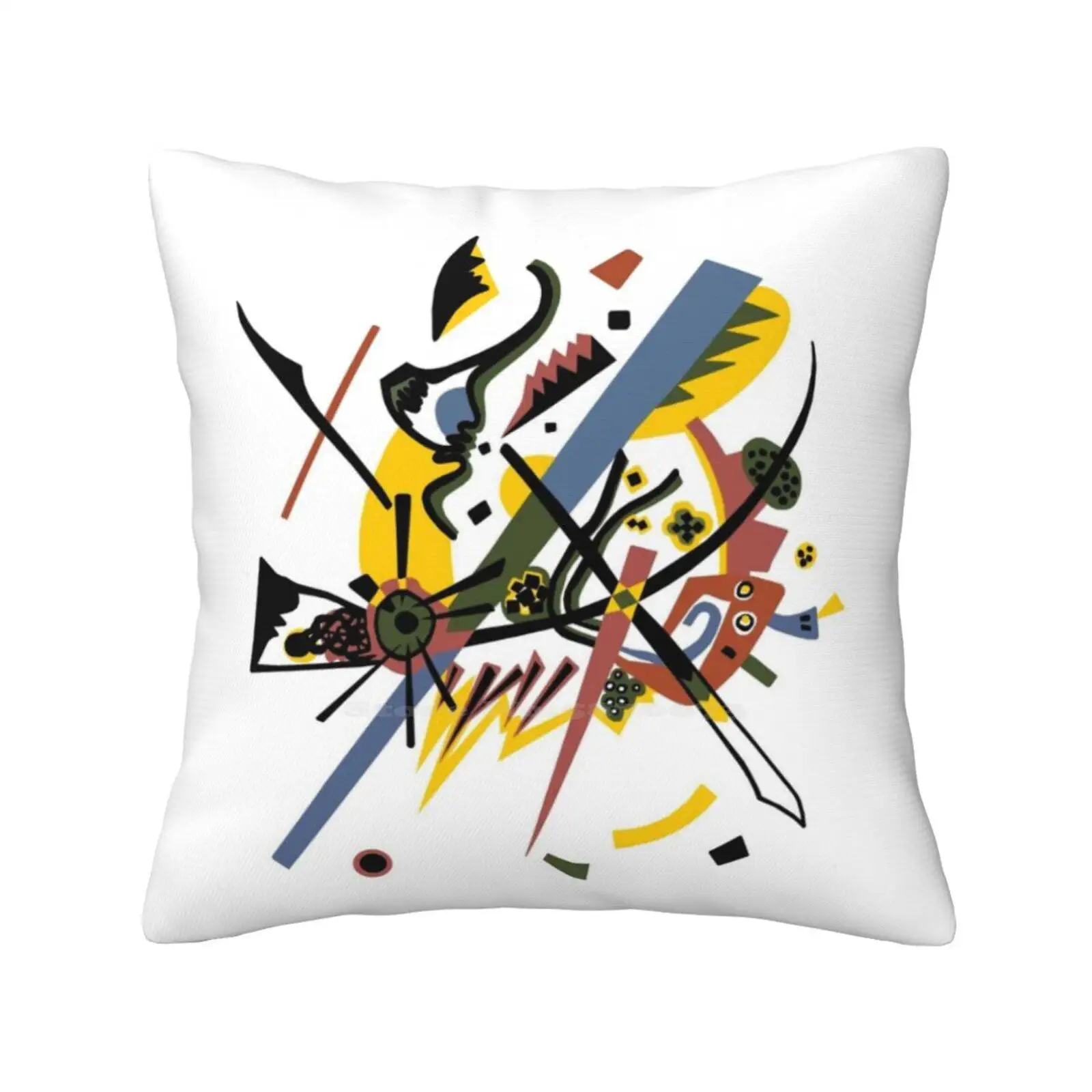 Vassily Kandinsky , Small Worlds ( Kleine Welten ) Bedroom Office Hug Pillowcase Wassily Kandinsky Art In Digital Wassily