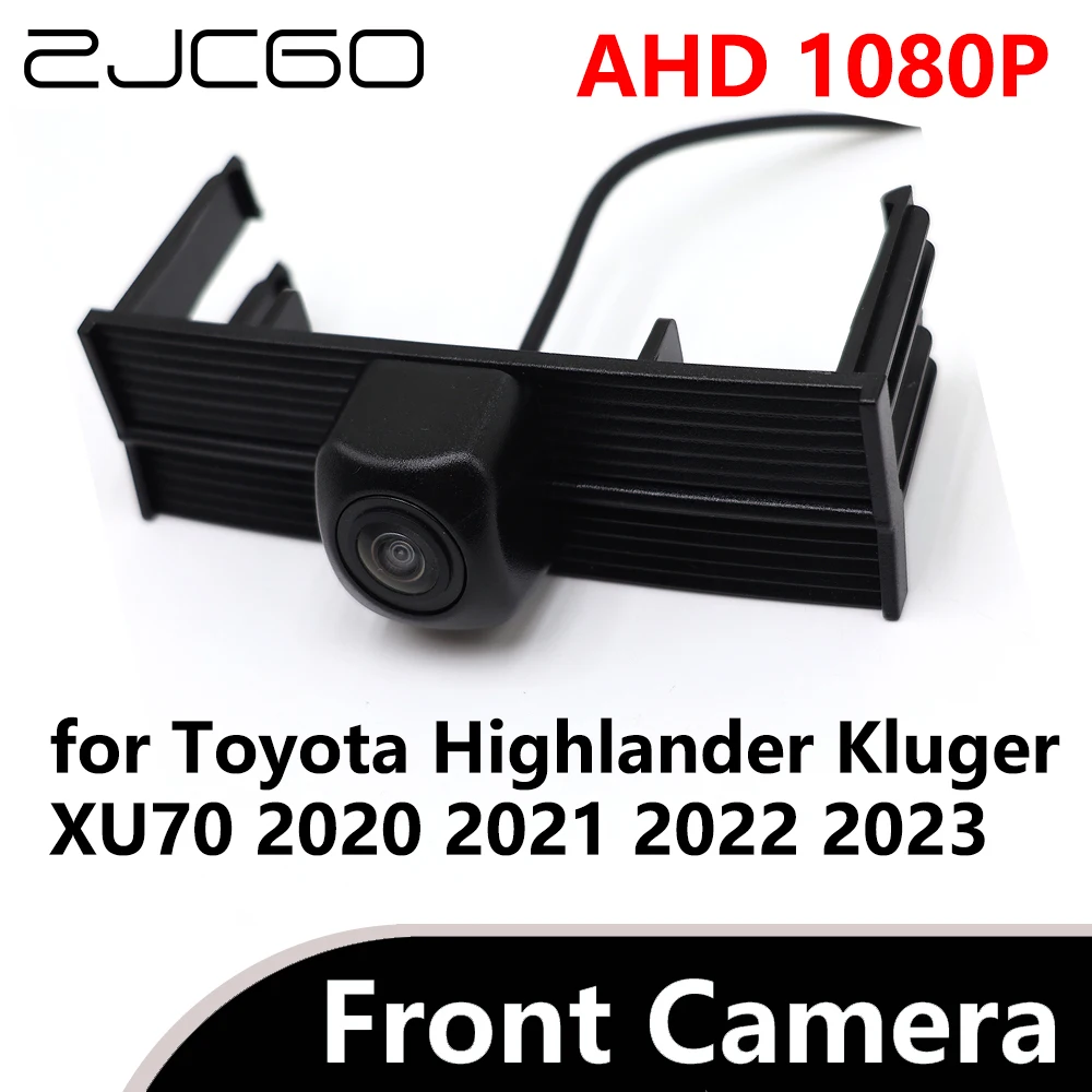 

ZJCGO AHD 1080P CVBS 480P 170° Car Parking LOGO Front View Camera for Toyota Highlander Kluger XU70 2020 2021 2022 2023