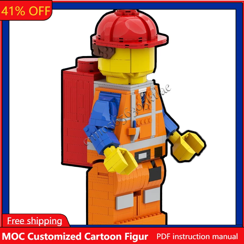 

1026 PCS Customize Up Scaled Minifigure AWESOME Movie Emmet Edition Model DIY Creative Birthday Cartoon Anim Figures Toys Gifts