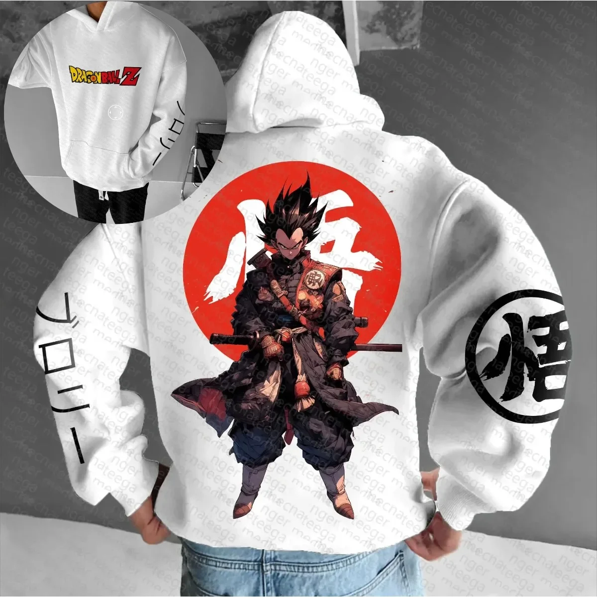 Dragon Ball Goku Trend Explosion Broly Anime Hoodie Streetwear Fashion Cartoon Print Sweatshirt Casual Cosplay Autumn Winter