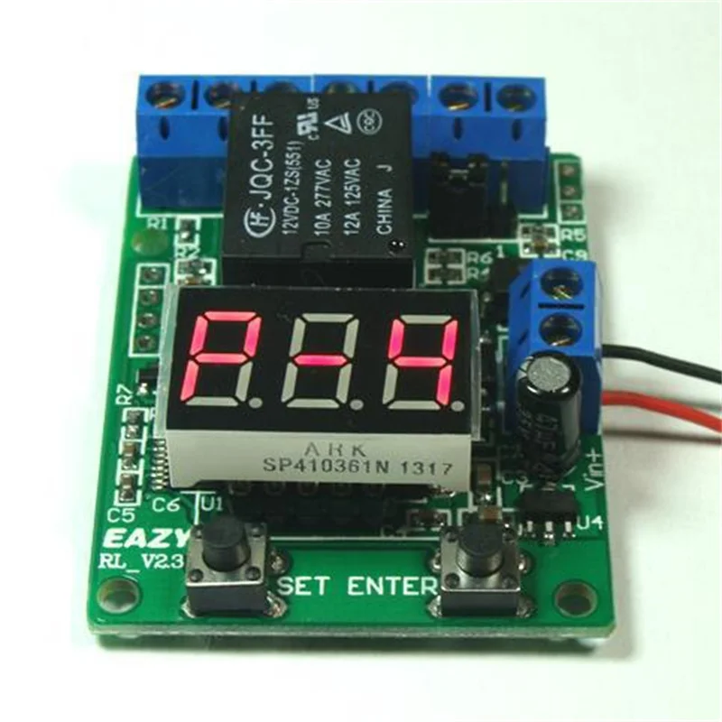 0.1 Seconds Timer / Counter Control   Relay Measure Voltage / Start Switch Signal Timing Delay Trigger