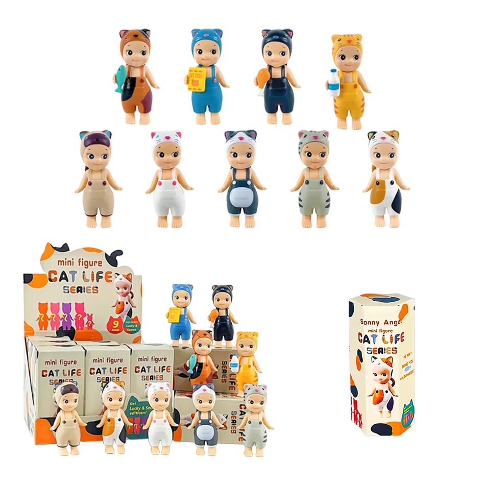 Cat Blind Box Sonny Angel Cats Life Action Figures Toys Ornaments Dolls For Fans Children Christmas Gifts 1Pc Random Send image 4
