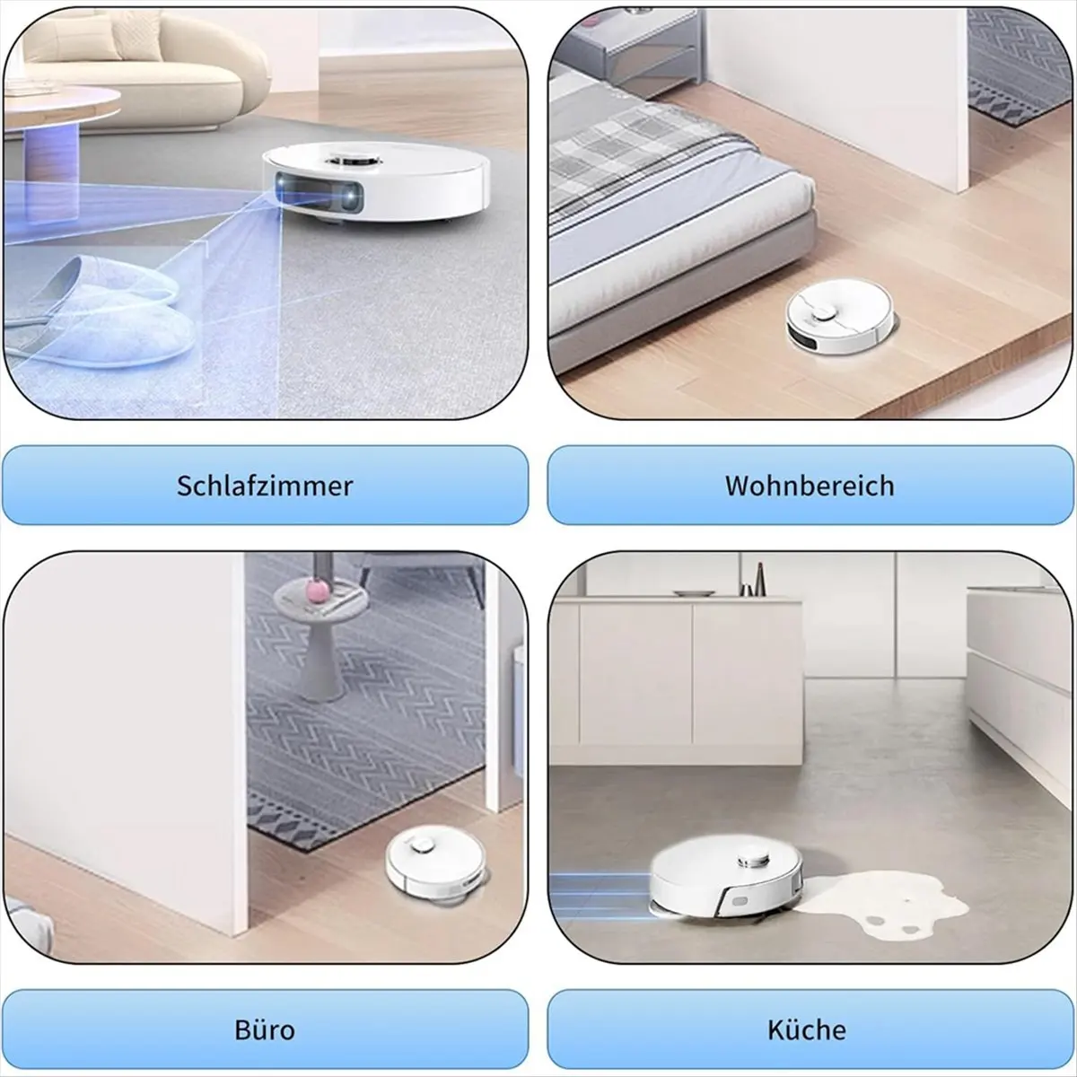 

Запасные части BBNV для робота-пылесоса Ecovacs Deebot T30 Omni / T30 Pro Omni: боковая щетка, салфетка для влажной уборки, мешки для сбора пыли.
