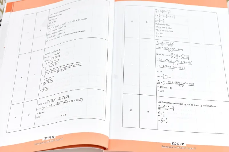 SAP Matheolympiade International Competition Preparation Paper A-F Singapore Mathematical Olympiad SEAMO Question Set