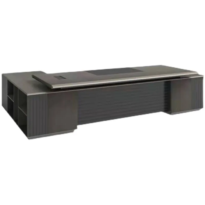 

Light luxury, minimalist, modern desk, large desk, office furniture, desk and chair combination