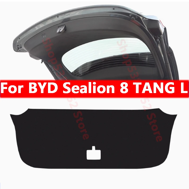 

For BYD Sealion 8 TANG L 2025 2026 Car Trunk Tailgate Protection Pad Trunk PU Leather Anti-dirty Decorative Pad Accessories