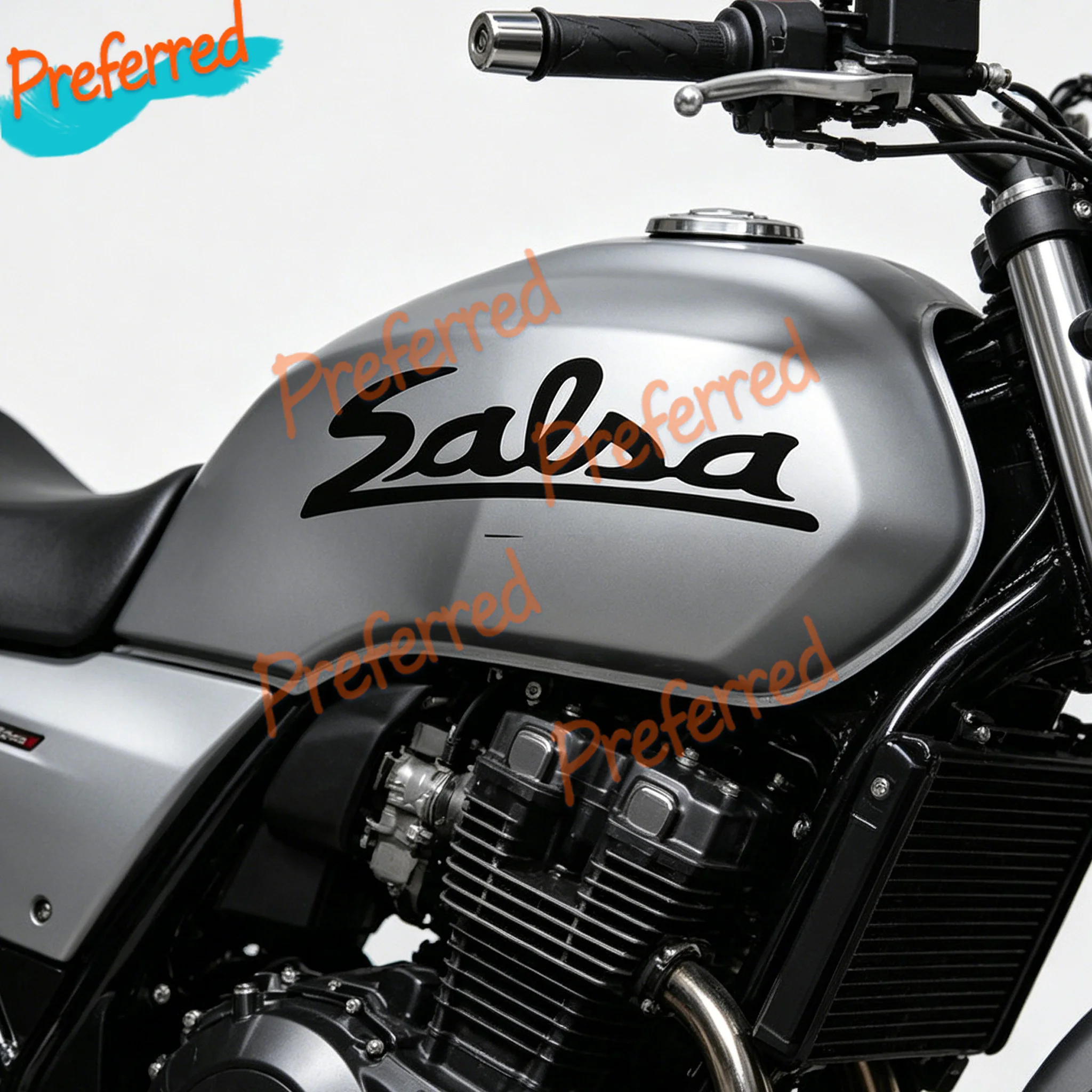 2x Pegatinas de Vinilo JDM Salsa Labels para Moto - Calcomanía para Casco, Adhesivo Troquelado Personalizable en Cualquier Tamaño - Sin Fondo