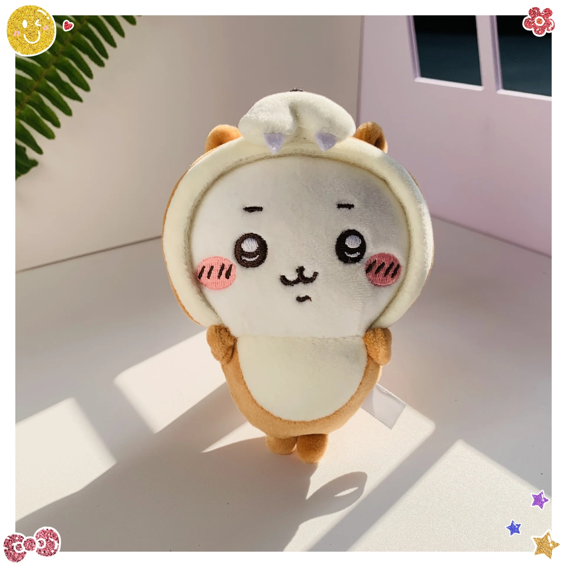 JokeBear Kawaii Chiikawa Aquarium Series Squid Otter Chiikawa Hachiware Plush Doll Pendant Bag Pendant